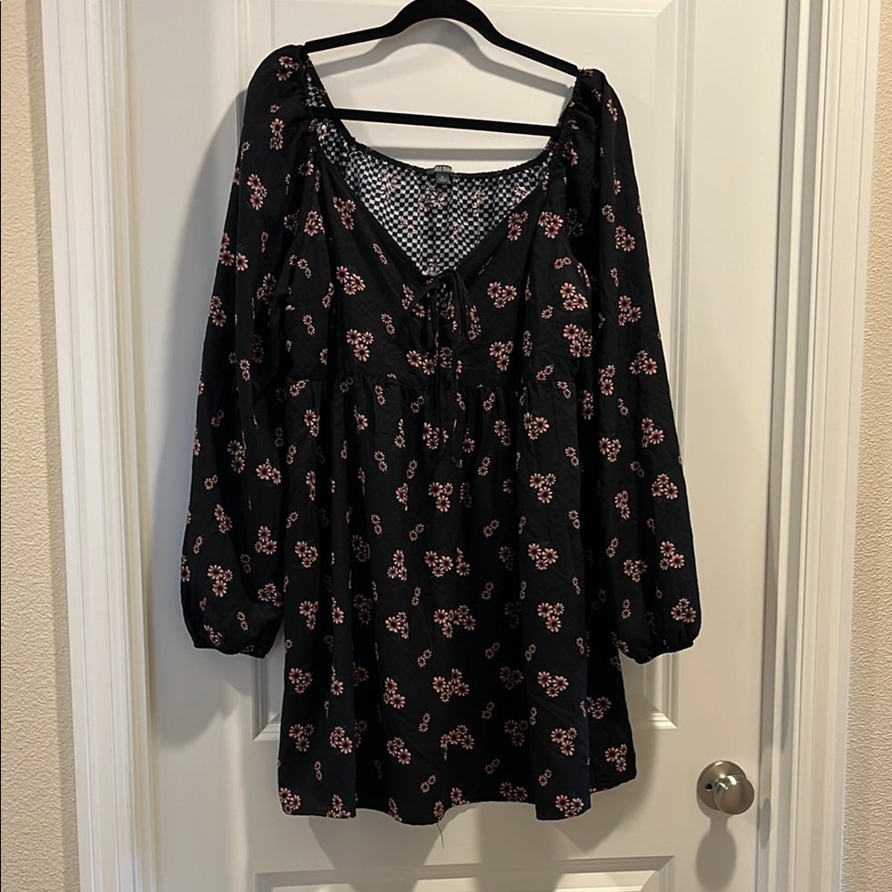 Wild Fable Black Floral Dress